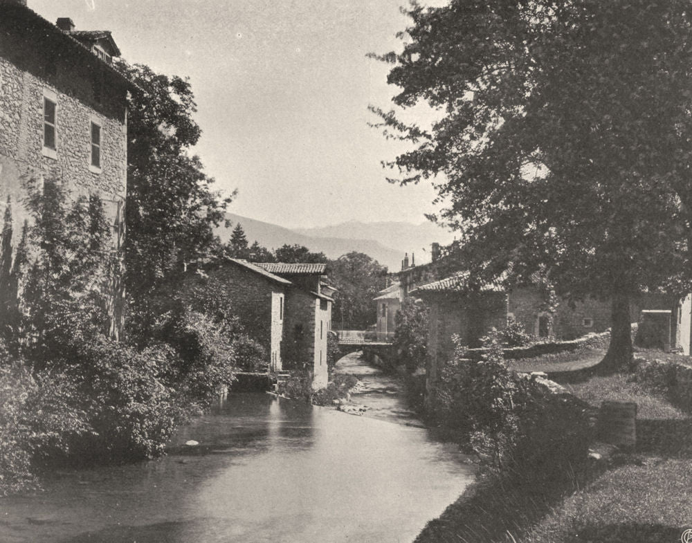 ISÈRE. Sassenage- Le Furon 1904 old antique vintage print picture